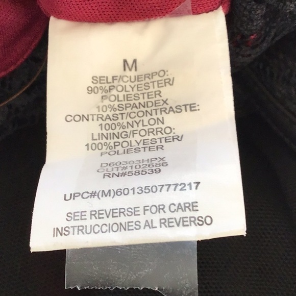 Speechless Y2K 90s sleeveless red dress with black lace bodice / tulle overlay … - Picture 6 of 7